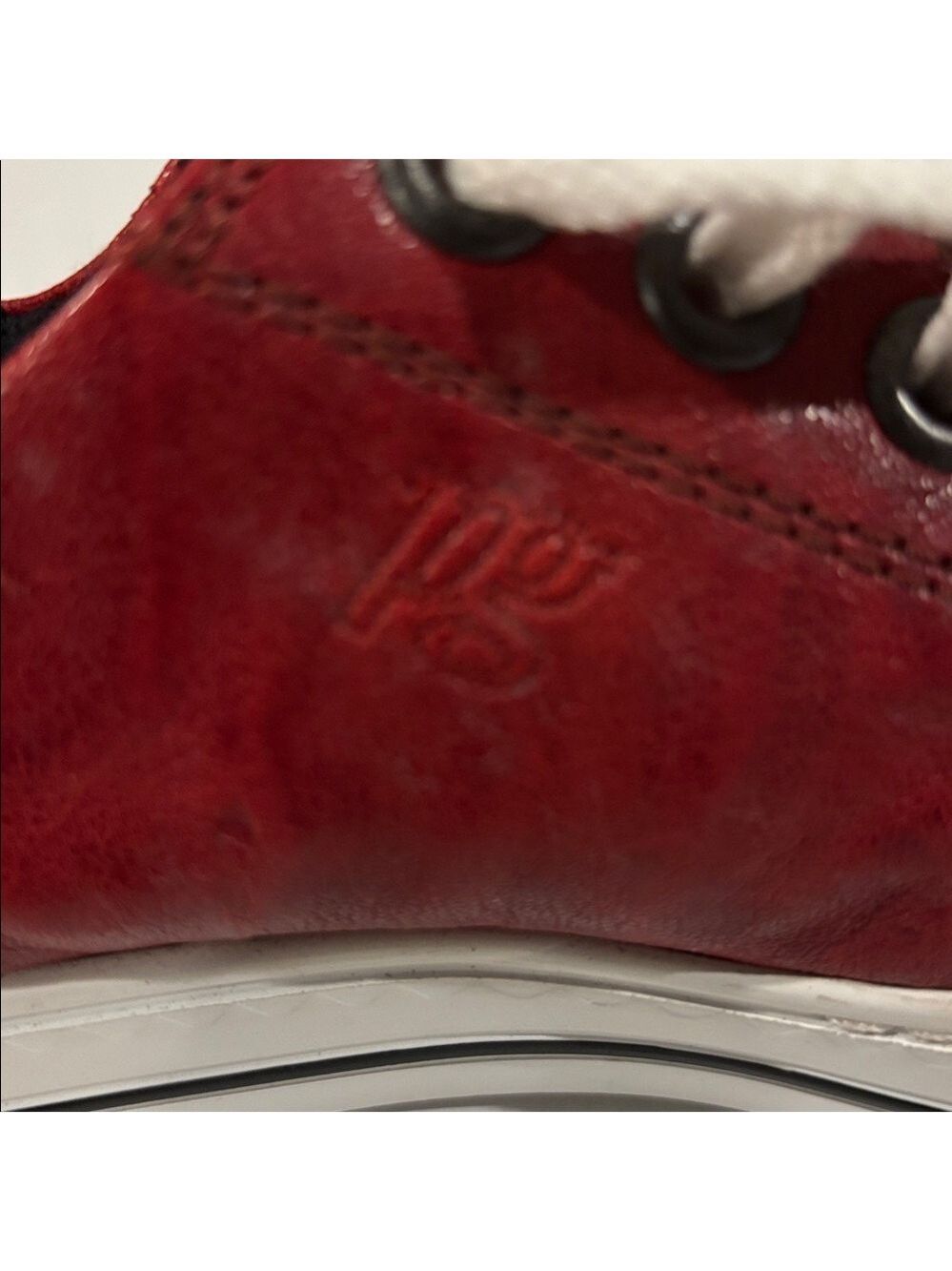 Paul Green Red Leather Sneakers - Picture 9 of 9